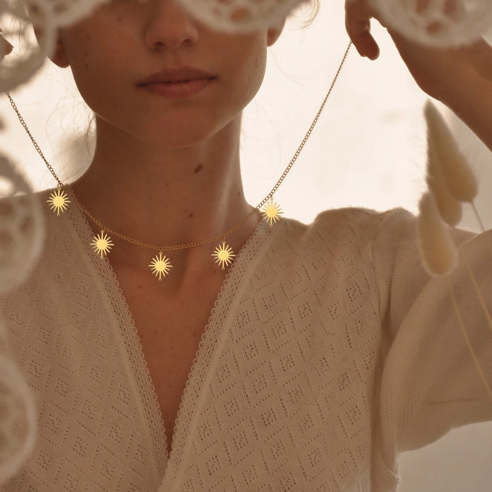 

10 Pcs Bracelet Connecting Piece Sunflower Jewelry Links DIY Making Materials Connector