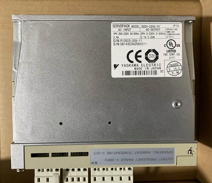 العلامة التجارية الجديدة SGDH-02AE-OY مضخم مؤازر لآلات نظام CNC