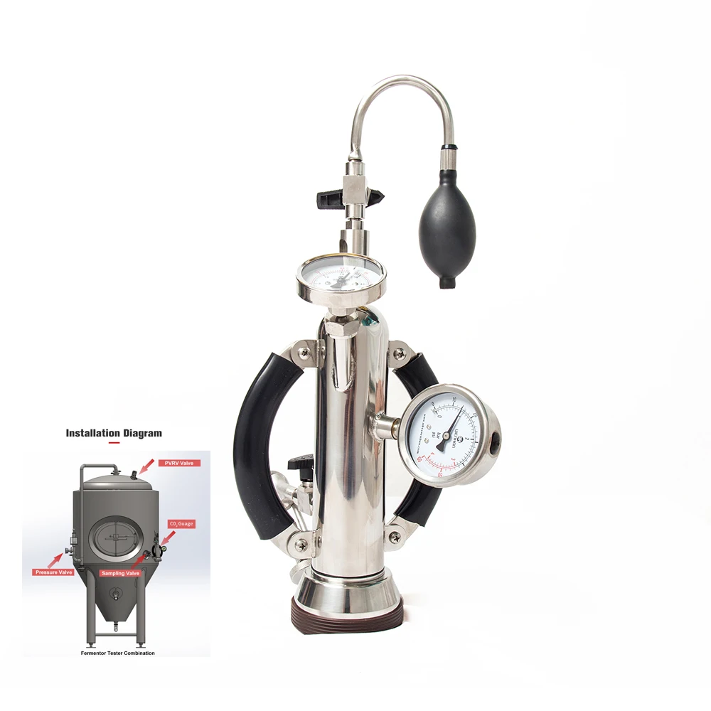 

Sake Beer Fermentation Tank Stainless Steel 304 CO2 Volume Testing Device
