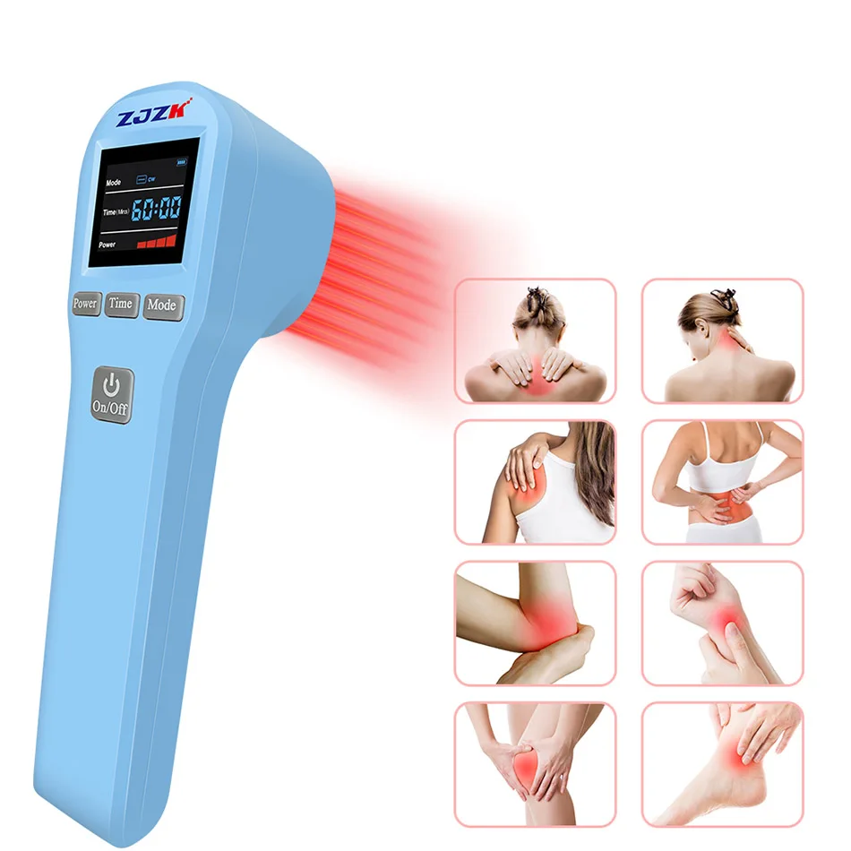 

Zjzk Lasertherapy Physiotherapy Equipment Multifunctional Neck and Waist Pain Relief 4x808nm+16x650nm 20 Lamp Beads 880mW