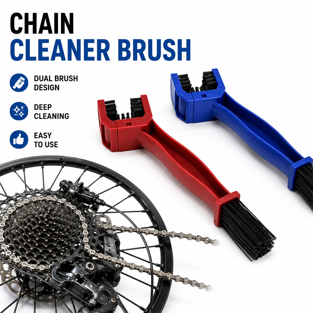 Herramienta de cepillo limpiador de cadena de motocicleta para KTM HONDA YAMAHA SUZUKI Supermoto Racing ATV Enduro Motocross Dirt Pit bicicleta eléctrica