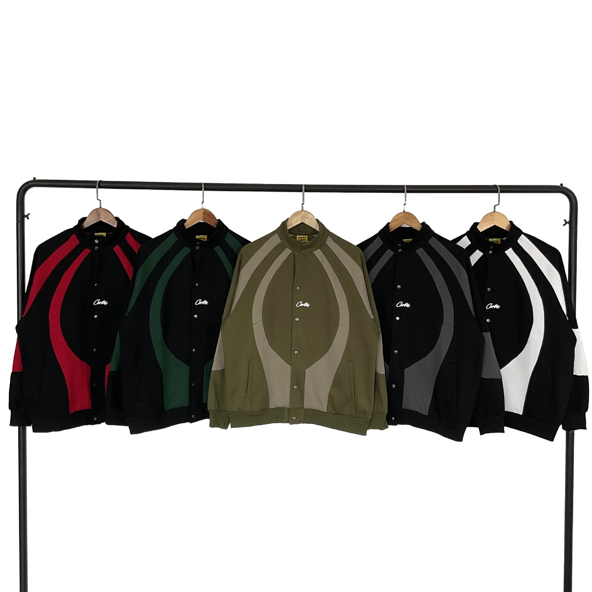 

Street Sle Demonic Island High Street Лоскутный цветной воротник-стойка Мужской модный осенне-зимний комплект курток на подкладке Fce