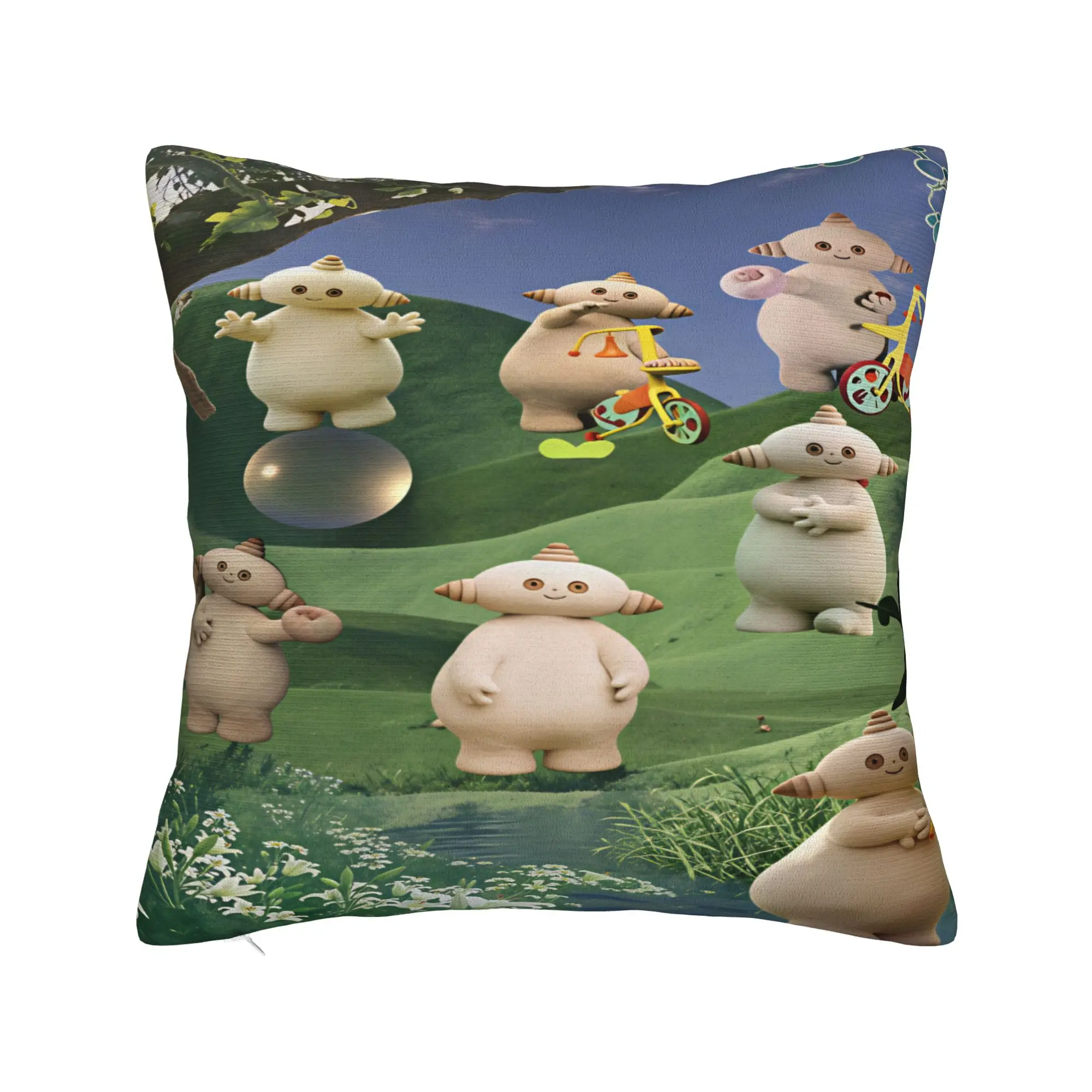 The Haahoos In the night garden Pillow Case  Retro Trendy Pillow Cover Comfy Pillowcases For Wedding Party Home Decor