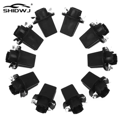 10Pcs T5 B8.5D Twist Lock Plug And Play Bulb Holder Socket For Speedometer Dashboard Instrument Panel Dashboard