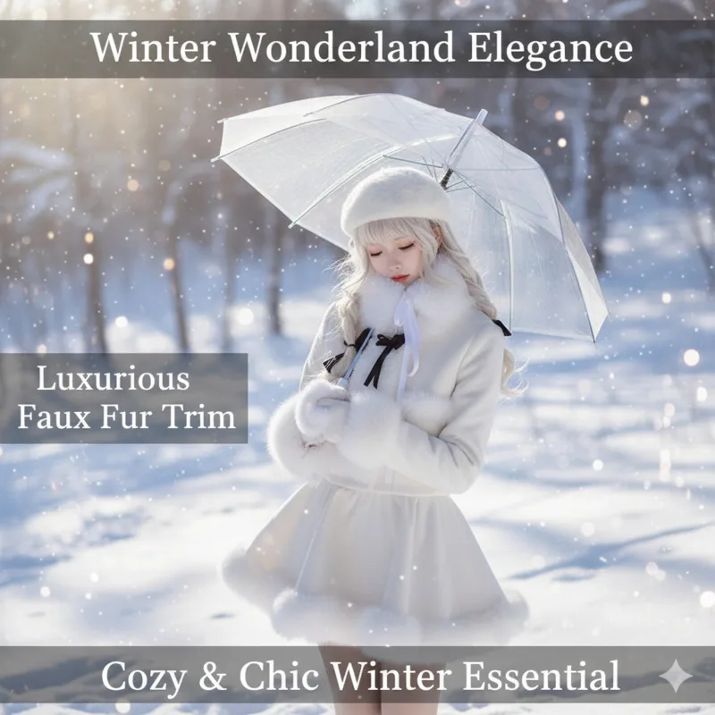 

Snow Elf Y2K Dresses Set Short Jacket Puffy A-Line Dresses Sweet Elegant Princess Outfit Girl Winter Lolita Cloth Top Dress New