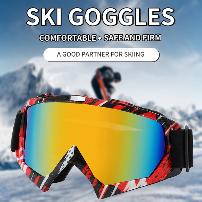 Winter Ski Glasses Layer Lenses Windproof Alpine Skiing Eyewear Snowboard Goggles Men Women Snowmobile Snowboarding Snowy Lenses