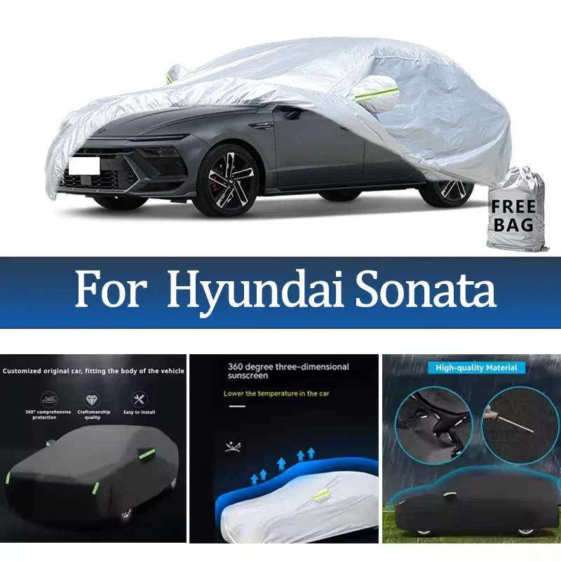 

For Hyundai Sonata Car Cover Outdoor Protection Covers Snow Sunshade Waterproof Dustproof Exterior UV Car Accessories