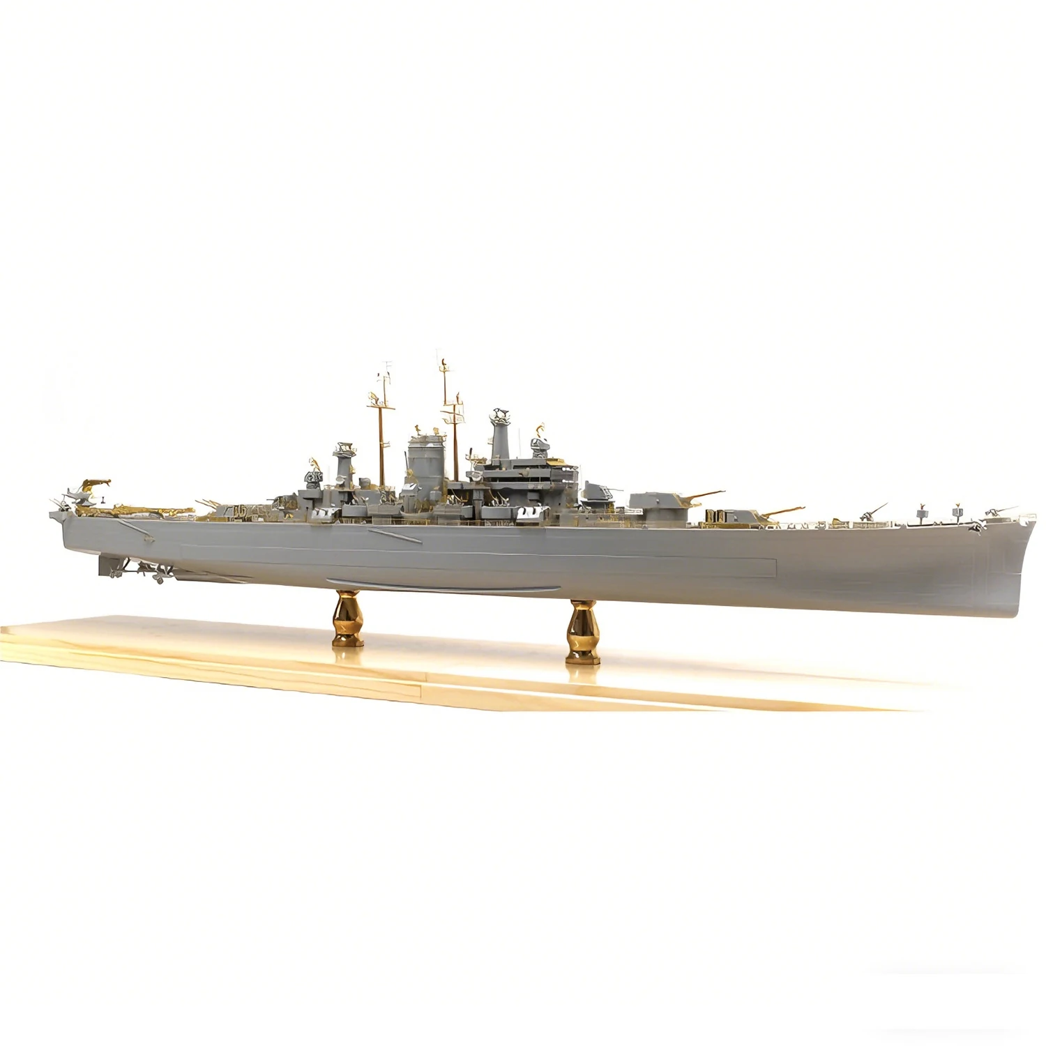 1/350 Des Moines Cruiser Model Assembly 62cm Exquisitely Detailed  Ships Static Model Ship Toy Ornament Warship Model