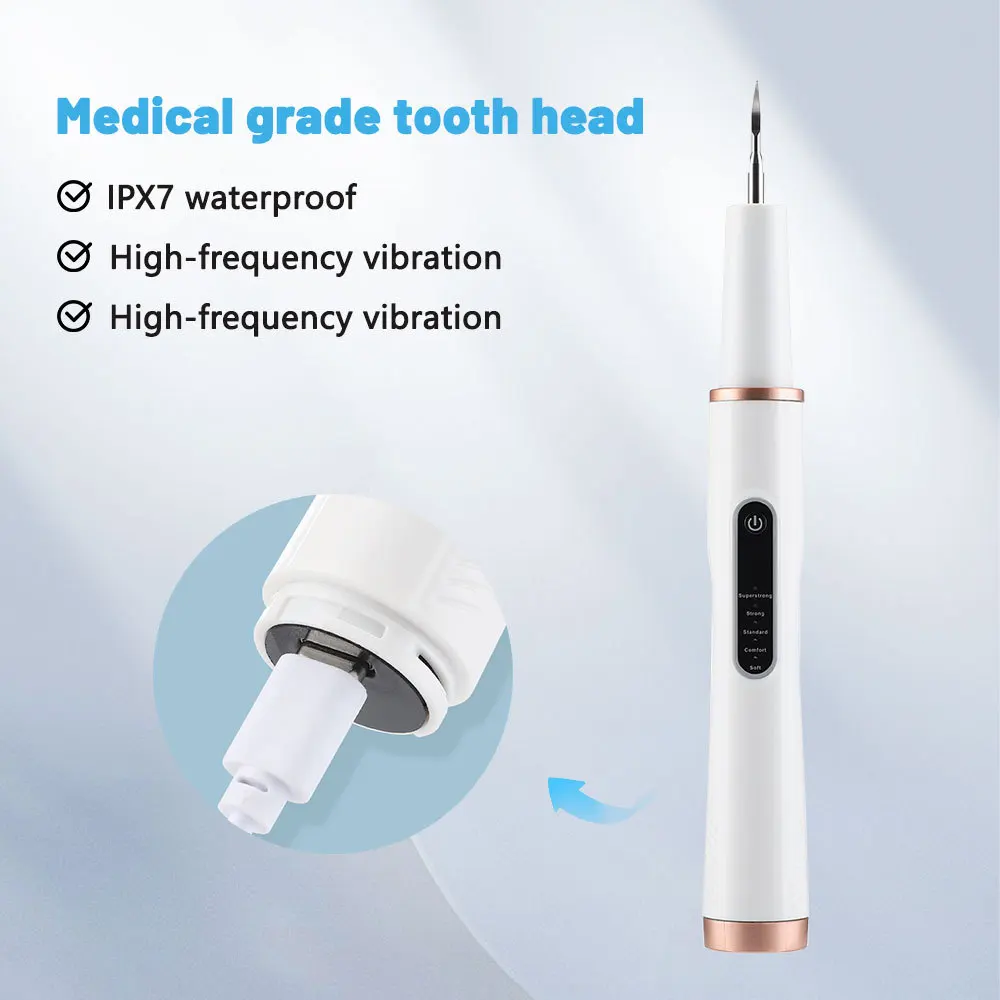 Dental Scaler For Teeth Tartar Remover Electric Teeth Cleaner Tooth Calculus Plaque Remover Ultrasonic Dental Stone Removal WSX