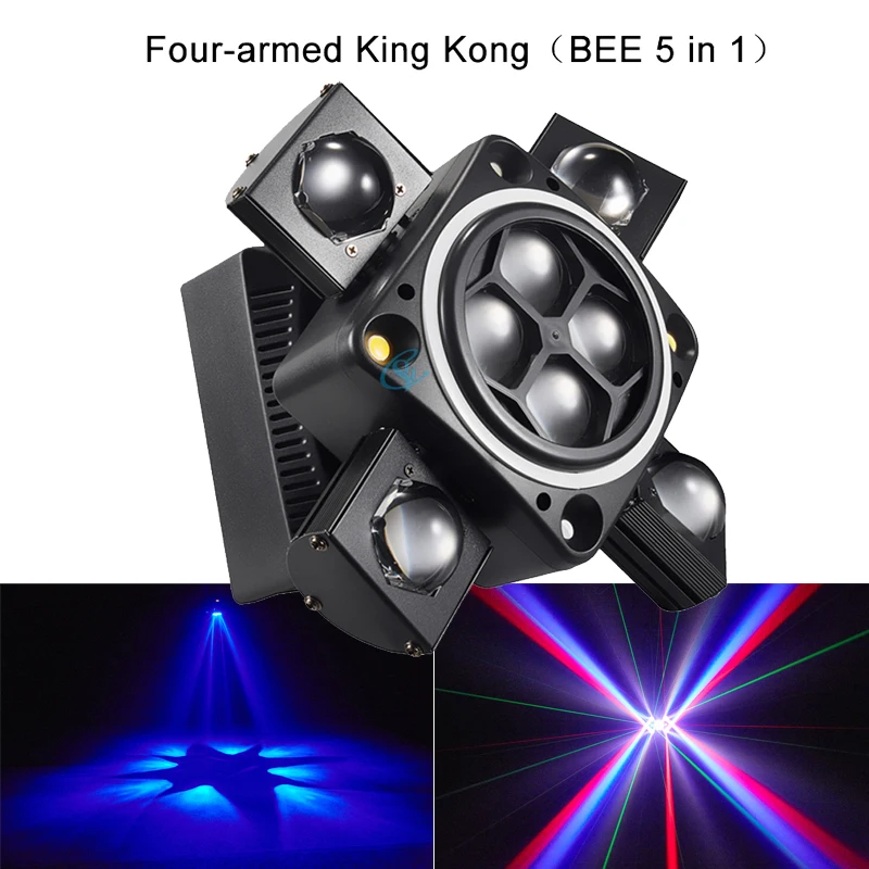 

New Moving Head Beam 90W LED Laser Strobe Lights DMX512 Rotating Lamp DJ Disco Audience Stage Party Nightclub