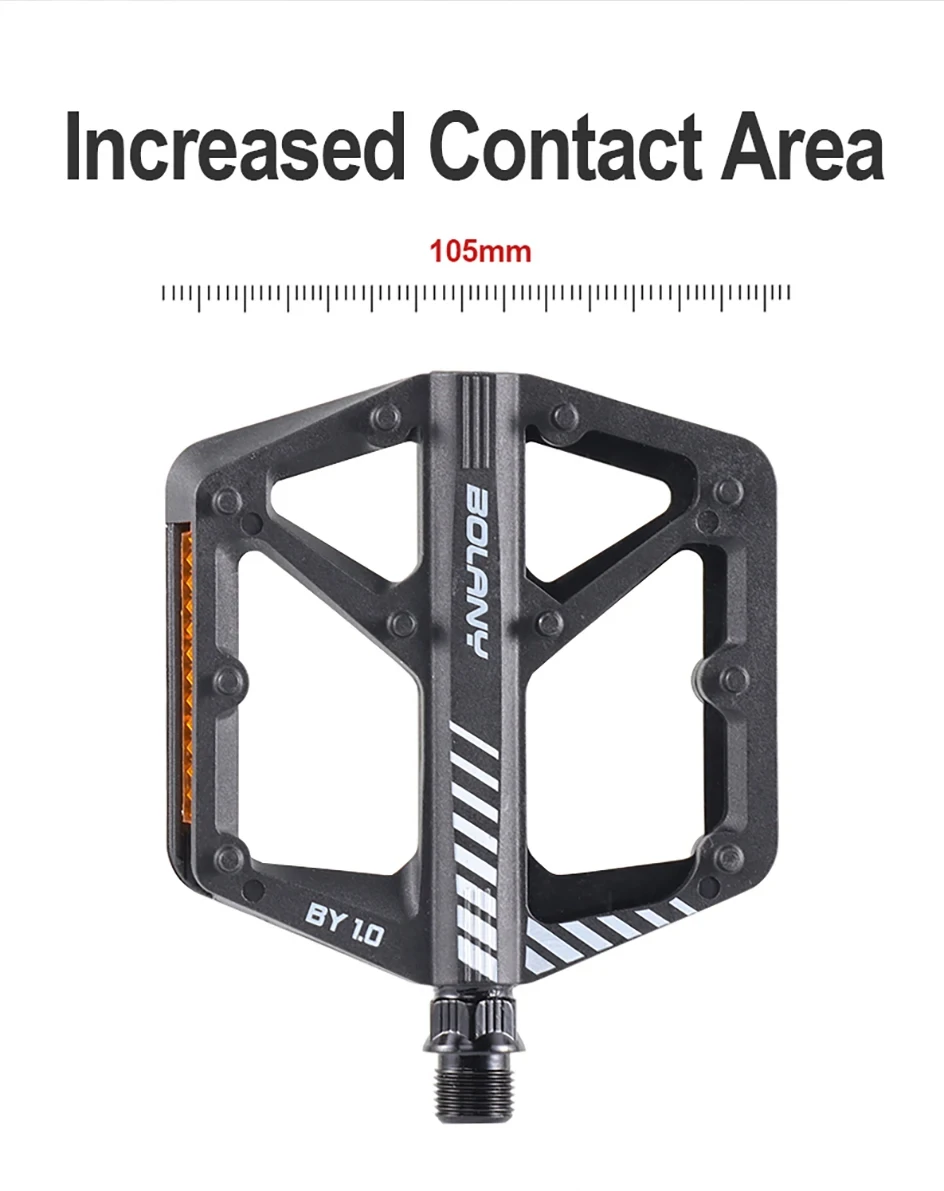 BOLANY Fahrrad Nylon Pedal Mountainbike Anti-rutsch Fahrrad Pedale Dichtung Doppel Lager Pedal MTB Fahrrad Zubehör – Detail 9