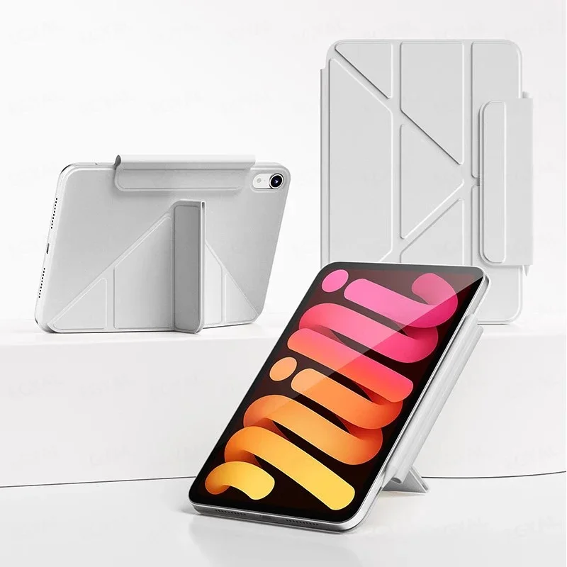 

Magnetic Folio for iPad Mini 7 Case 2024 Mini A17 Pro A2996 Tablet Stand Protection Clip For Mini 6 2021 8.3 inch Smart Cover