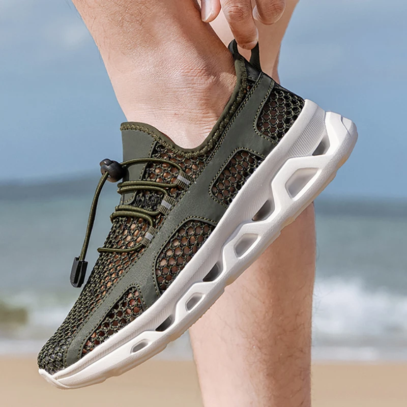 Men's Women's Breathable Mesh Quick Dry Water Shoes Barefoot Aqua Shoes Outdoor Beach Sneakers Hiking Shoes Boating Fishing Shoe