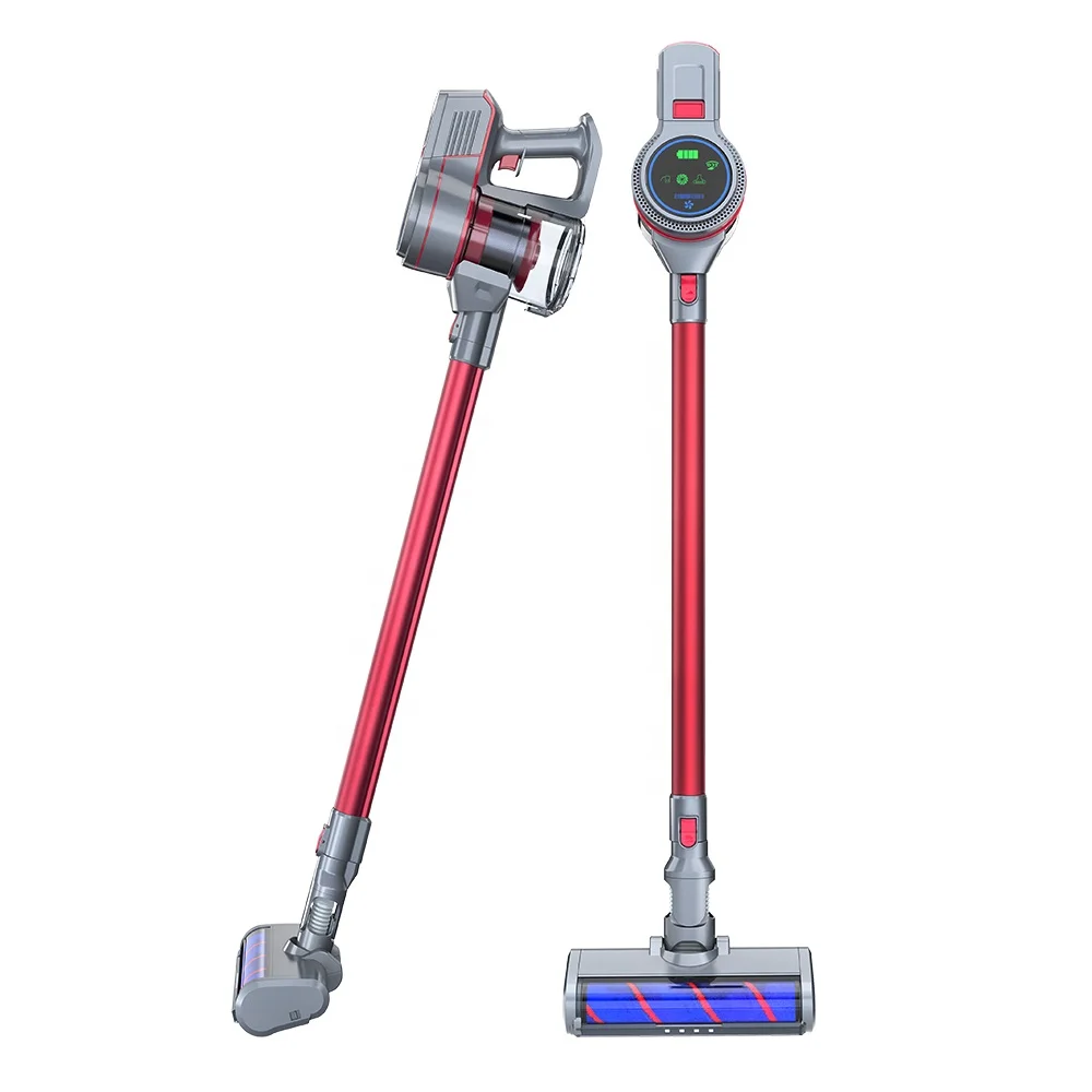 LED Screen Battery Powered 2 in 1 BLDC Cyclone Cordless Vacuum Cleaner