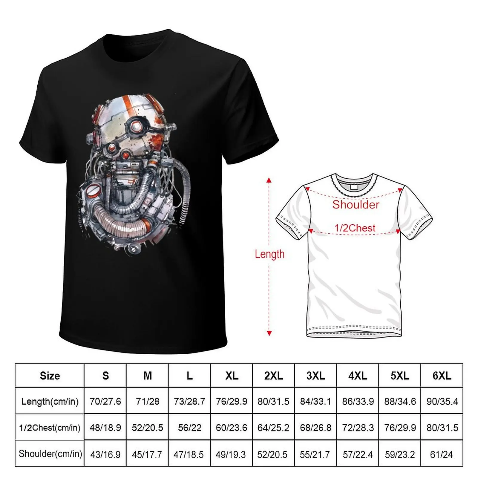 Watercolor Bot 02 T-Shirt t shirts cotton 100% T-Shirt