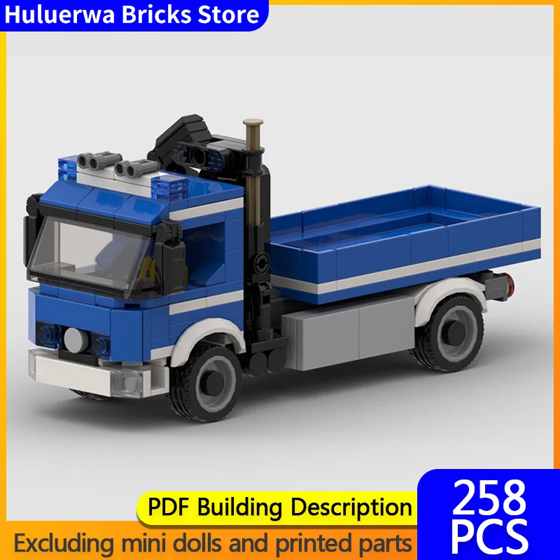 

Модель городской автомобиль MOC, строительные кирпичи, легкий грузовой грузовик, модульная технология, детские праздничные подарки, сборные игрушки, костюм