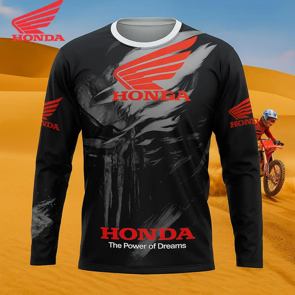 

Honda Latest 2026 Off Road Motorcycle T-Shirt Mountain Bike Breathable Jersey Quick Dry Racing Top Comfortable Riders Choice