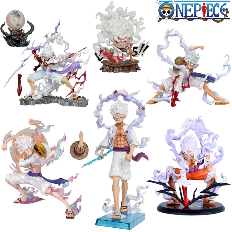 

Anime One Piece Monkey D Luffy Action Figure Anniversary Model Sun God Nika Pvc Statue Doll Collection Desktop Decorate Toy Gift