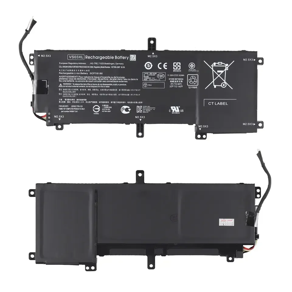 YXKC VS03XL Laptop Battery for HP Envy 15-AS 15-AS014WM 849047-541 HSTNN-UB6Y 849047-541 849313-850 Tablet 11.55V 52wh batteries