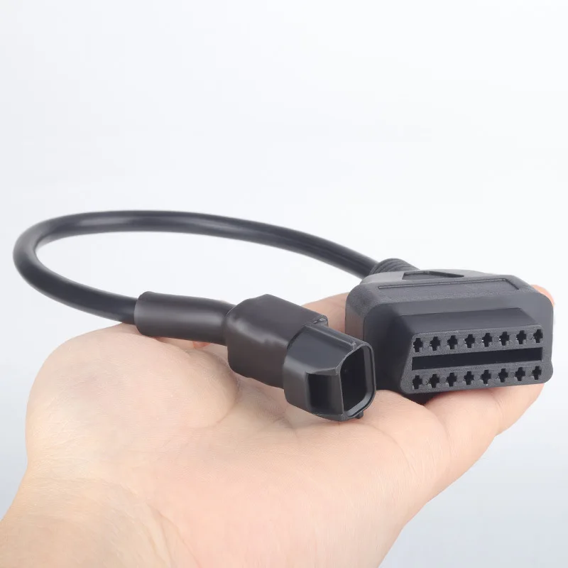 OBD Adapter Connection 3 PIN Cable for KYMCO Motorcycles 16 Pin OBD2 To 3 Pin Convertor Connector OBDII 3 PIN Motorbike Cable