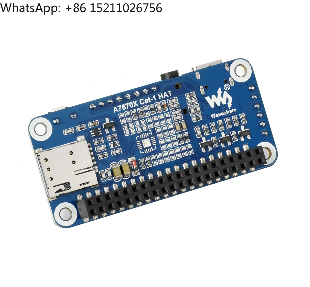 A7670E LTE Cat-1 GPS Module HAT for Raspberry Pi Multi-Band 2G GSM GPRS LBS Coverage Europe Southeast Asia West Asia South Korea