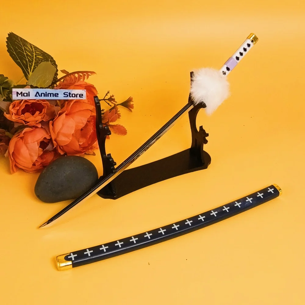 10-calowa stalowa katana Roronoa Zoro, katana w naturalnym rozmiarze, żelazny nóż ninja, oryginalna szabla samurajska, metalowy miecz anime Zoro, niedoładowana zabawka, prezent