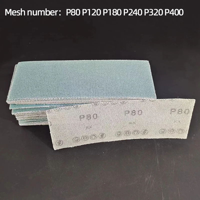 

Dry Ground Rectangular Mesh Sand Car Paint Putty Sanding Hand Grated Mesh Sandpaper 70×198mm Flocking Abrasive