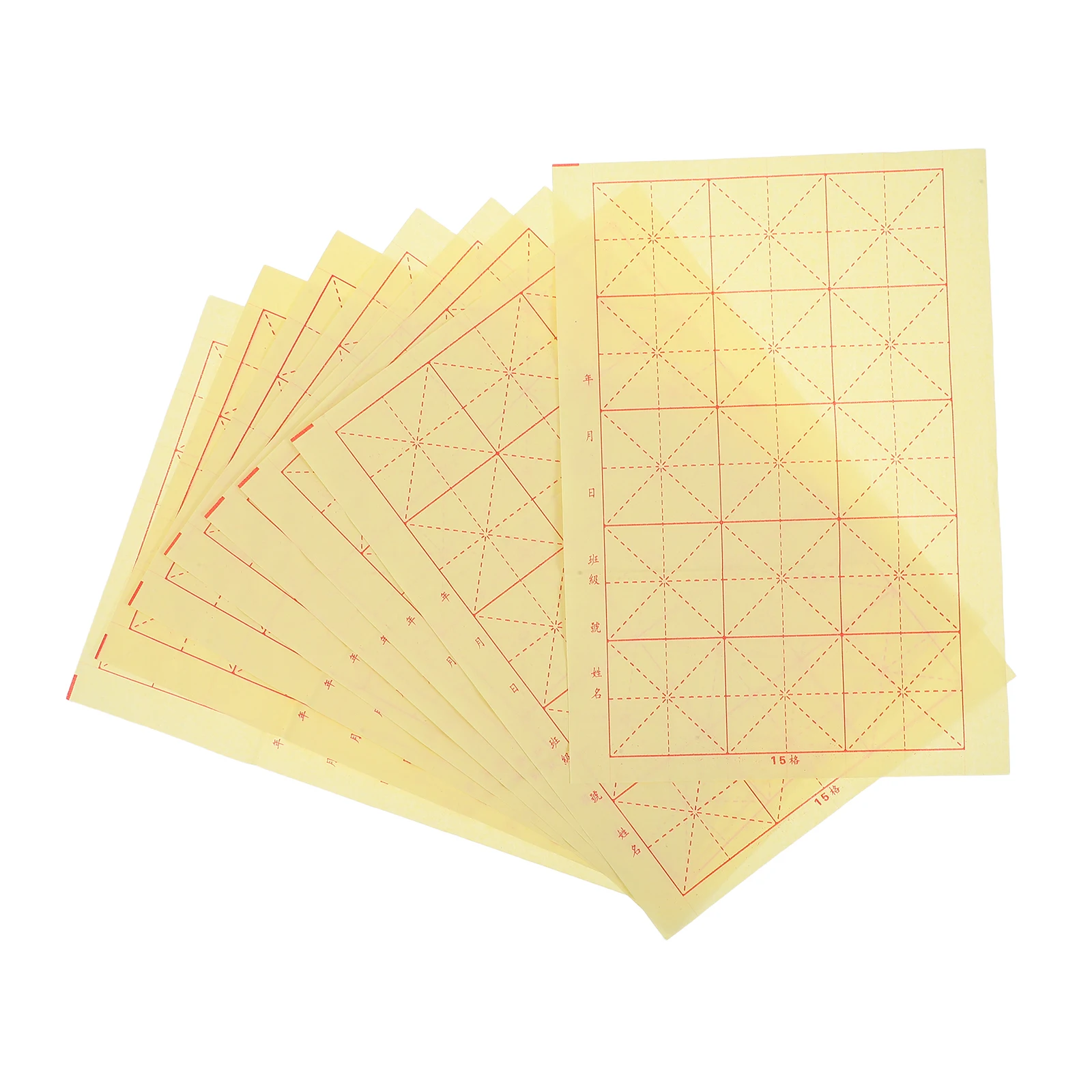 

200 Pcs Calligraphy Practice Paper Drawing Painting Chinese Bamboo Pulp Brush China