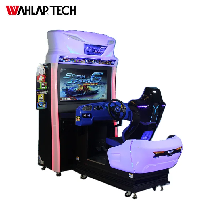 Luxury car racing simulator game machine