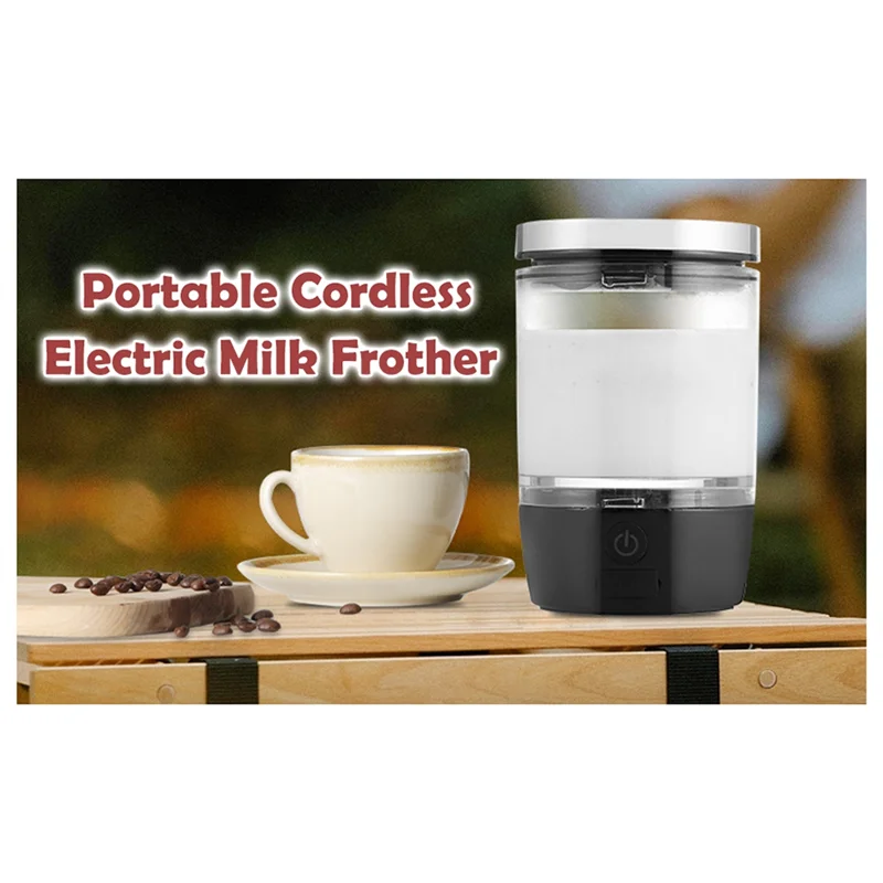 

A98I-Портативный электрический вспениватель молока с венчиками из нержавеющей стали, беспроводной вспениватель кофе для богатой и сливочной пени