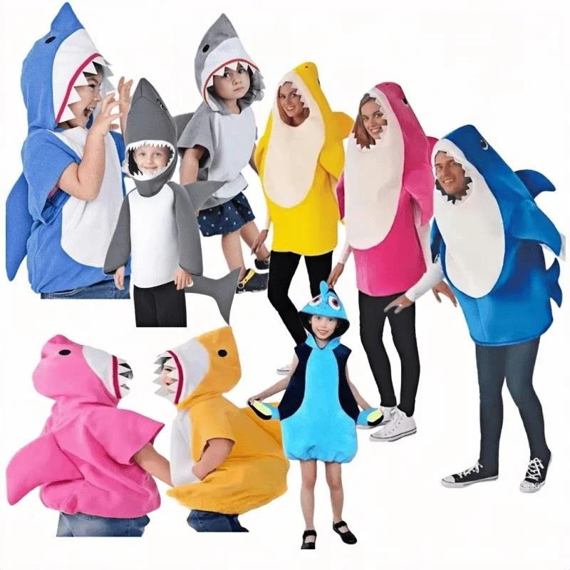 

Halloween Children's Shark Role-playing Costume Adorable Ocean Theme Animal Cartoon Puppet Performance Clothing Ethnic Stage ...