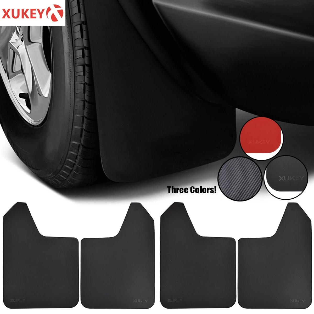 Universal Carbon Fiber Effect Mud Flaps Car SUV Pickup Splash Guards Mudguards Mudflaps For Ford Subaru Nissan Toyota VW Suzuki