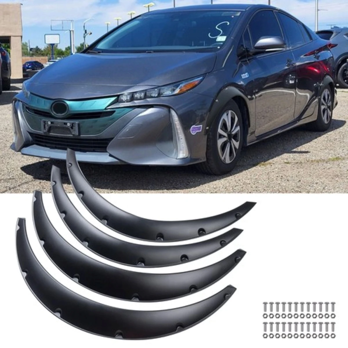 

Car Fender Flares 3.2" Wide Body Kit Wheel Arches For Toyota Prius 2003-2021