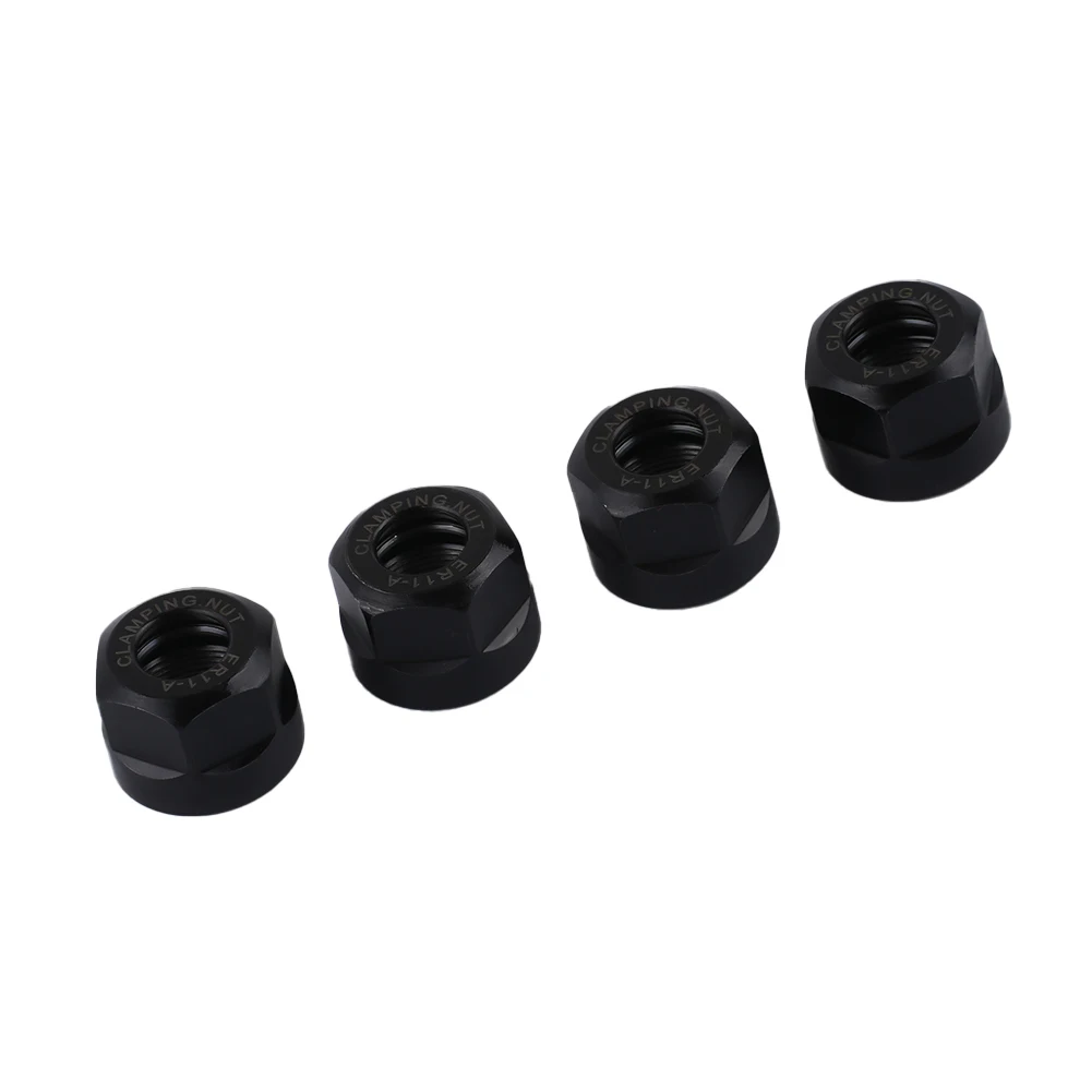

ER11 A Type Collet Clamping Nut Set, 4pcs, Ensures Precision and Stability for CNC Collet Milling Chuck Holder Lathe