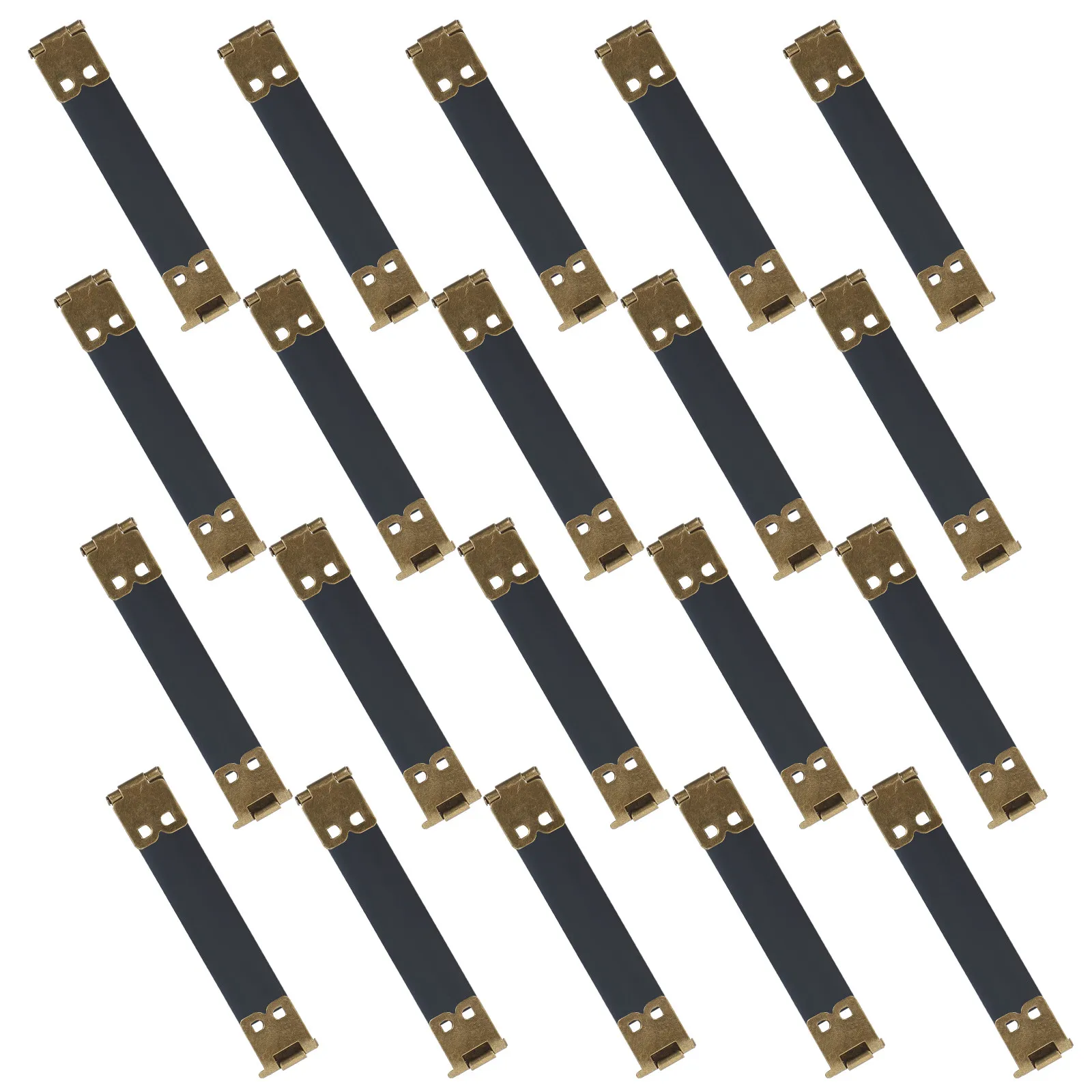 

20Pcs Metal Internal Flex Frame 8cm Strong Elastic Spring Clip Hook Suitable for DIY Handbag Purse Sewing Closure