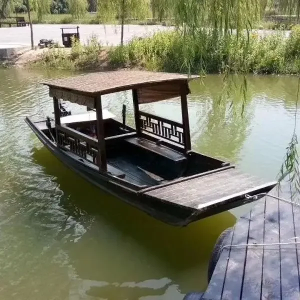 

Classical single-canopy sightseeing tour, electric rocking boat, antique painting boat, Chinese catering boat