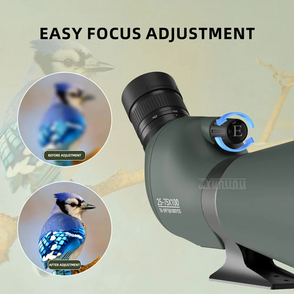 Monocular Birding Binoculars:  High-Magnification, High-Definition,Low-Light Night Vision Outdoor Binoculars