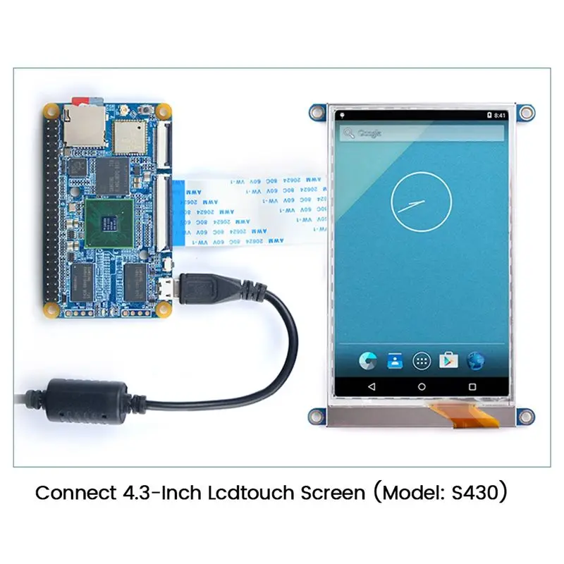 

(ABDH) CORE6818 Development Board+Heat Sink+Antenna S5P6818 Quad-Core 1G+8G WiFi+BT Gigabit Ethernet Port Lubuntu Android 7.1.2