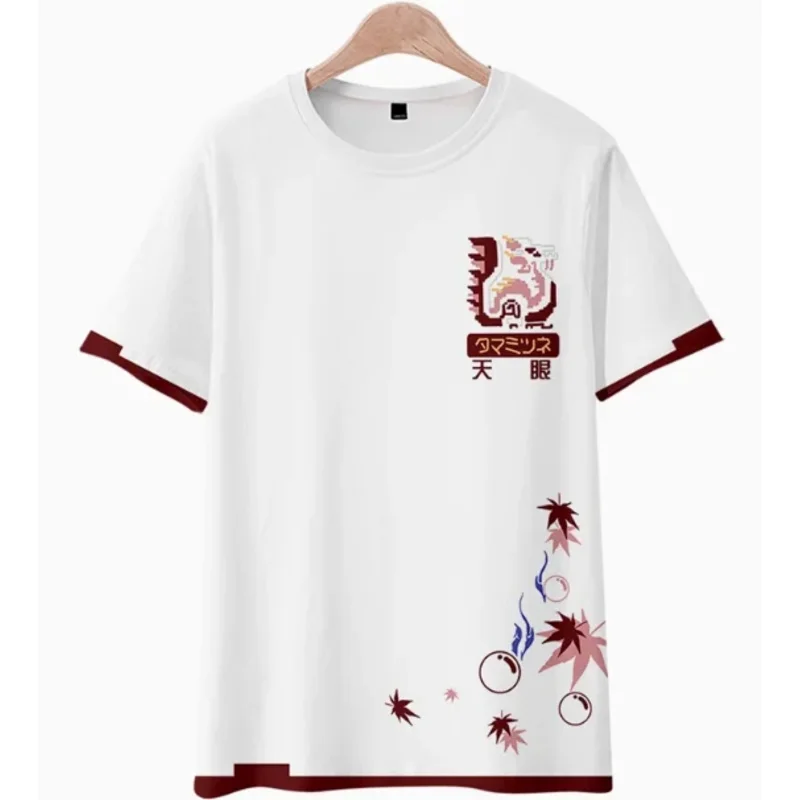 2025 yiyi أنيمي الوحش الصياد X Soulseer Mizutsune تي شيرتات قصيرة الاكمام الصيف تأثيري حلي طالب عادية فضفاض القمم