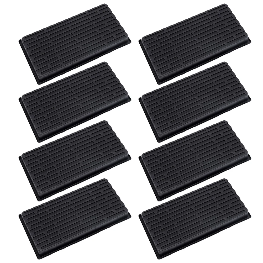 

10 Pcs Seedling Tray Plant Gardening Growing Planting Nursery Flat Germination Planter Plate No Holes Trays Greenhouse