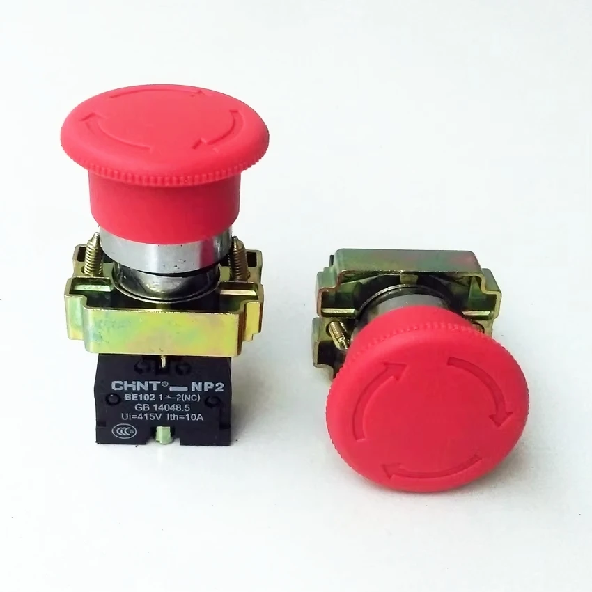 

1PCS NP2-BS542 Emergency Stop Button 1 Normally Closed Mushroom Button