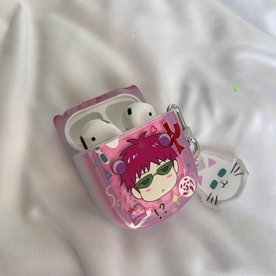 

Qiwu Nangxiong Silicone Protective Case for pro 2/3/4/5 Earphones Wirel Bluetooth Cartoon Anime ell