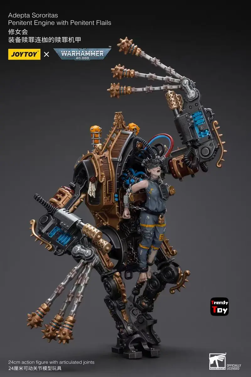 

【JOYTOY】Warhammer 40K Adepta Sororitas Penitent Engine with Penitent Flails 1/18 Action Figure Toy