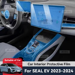 Auto Central Control Screen TPU Navigation Anti Scratch interior Protection Film GPS Navigation For BYD SEAL EV 2023 2024