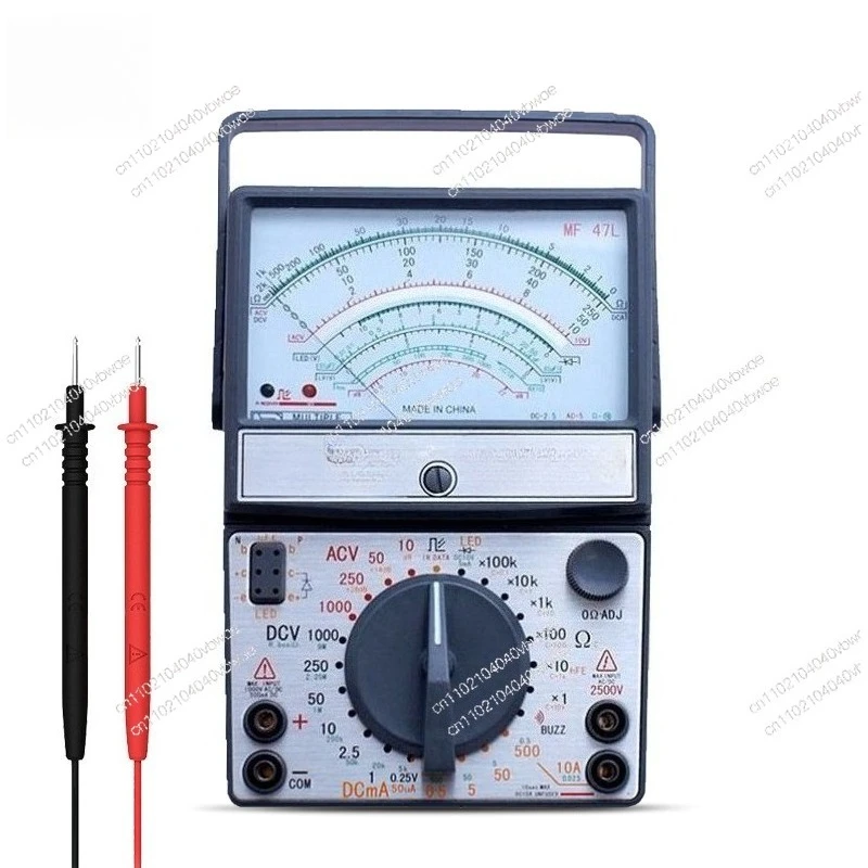 MF47L External Magnetic Pointer Multimeter Mechanical High Precision Multimeter Measurable Voltage Regulator LED