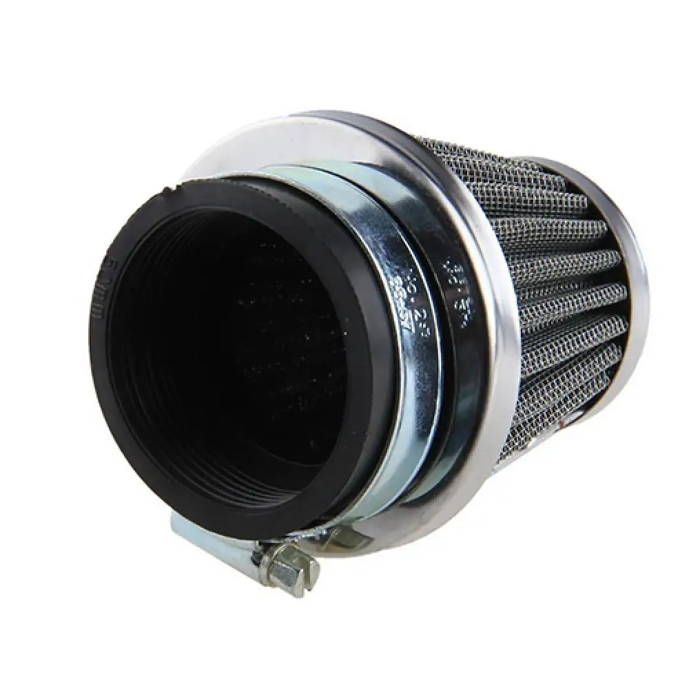 Universal 35mm-60mm Air Filter Motorcycle Accessories Oval Metallic Clamp-on Refit Intake Funnel Air Filter