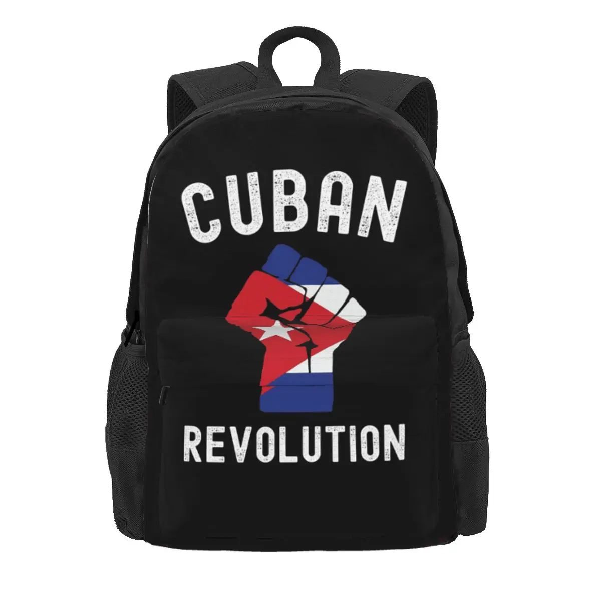 

Cuban Revolution Cuba Flag Design Vintage Backpack Daypack Large Capacity BookBag School Bag Shoulder Bags for Men Women