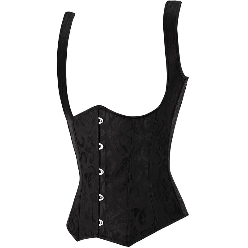 

Straps Corsets Bustiers for Women Gothic Waist Trainer Cincher Sexy Corset Underbust Body Shaper Plus Size Corselet Top Vest