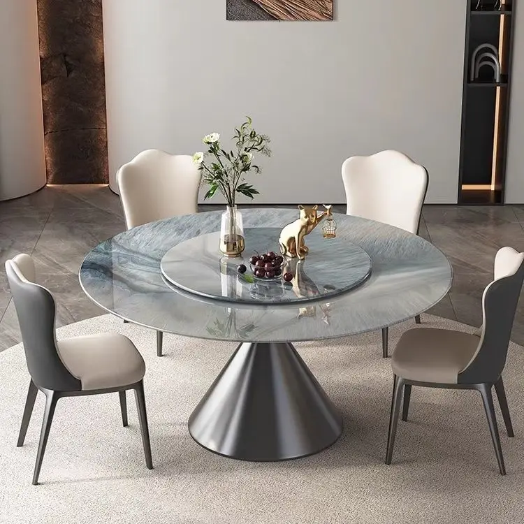 Modern Marble Dining Table for Home Apartment Hotel School or Villa Easy Assembly Adapts to Various Interior Design Stylespromot
