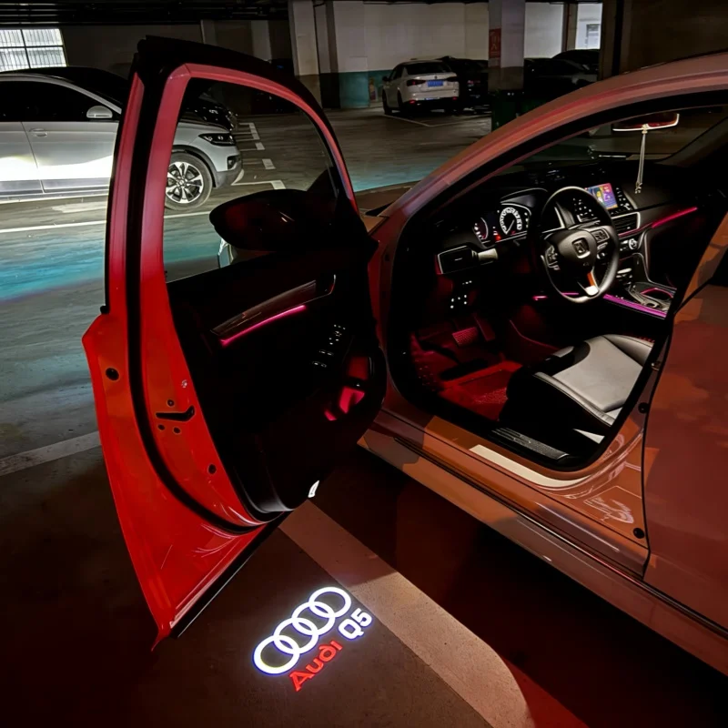 

LED Car Door Emblem Styling Logo Projection Lamp For AUDI RS3 RS4 RS5 RS6 (2010-2023) Q8 Q7 Q5 Q3 A1 A3 A4 A5 A6 A7 A8 Quattro